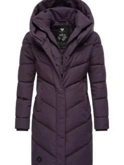 Ragwear Damen Steppmantel - Natalka in lila