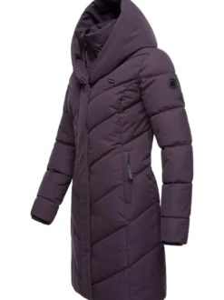 Ragwear Damen Steppmantel - Natalka in lila