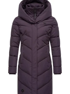 Ragwear Damen Steppmantel - Natalka in lila