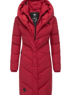 Ragwear Damen Steppmantel - Natalka in rot