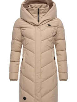 Ragwear Damen Steppmantel - Natalka in taupe