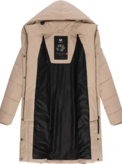 Ragwear Damen Steppmantel - Natalka in taupe