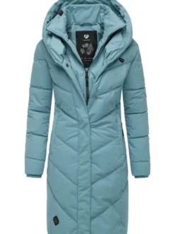 Ragwear Damen Steppmantel - Natalka in blau