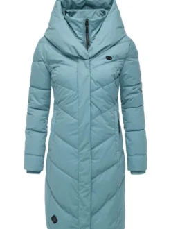 Ragwear Damen Steppmantel - Natalka in blau