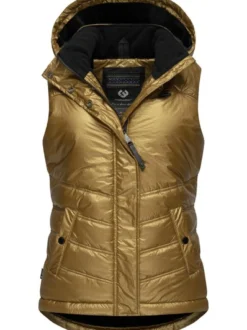 Ragwear Damen Steppweste - Hesty Bling in gold