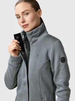 Ragwear Damen Sweatjacke - Letrice Bonded in grau