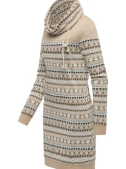 Ragwear Damen Sweatkleid - Chlloe Jacquard YOUMODO in beige