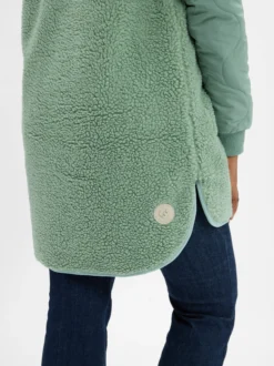 Ragwear Damen Teddy-Parka - Longeddy in lind