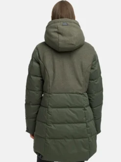 Ragwear Damen Winterjacke - Ashani Block Intl. in oliv