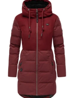 Ragwear Damen Winterjacke - Ashani Block Intl. in bordeaux