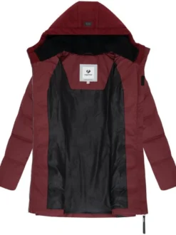 Ragwear Damen Winterjacke - Ashani Block Intl. in bordeaux