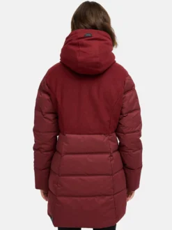 Ragwear Damen Winterjacke - Ashani Block Intl. in bordeaux