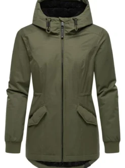 Ragwear Damen Winterjacke - Dowey Warm Rain in oliv
