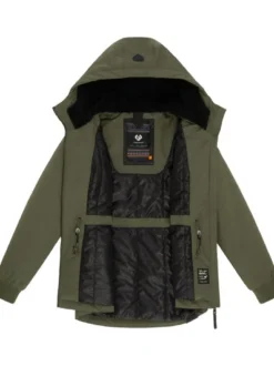 Ragwear Damen Winterjacke - Dowey Warm Rain in oliv