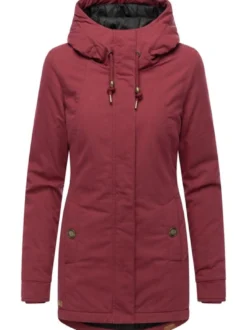 Ragwear Damen Winterjacke - Monadena Parka YOUMODO in bordeaux