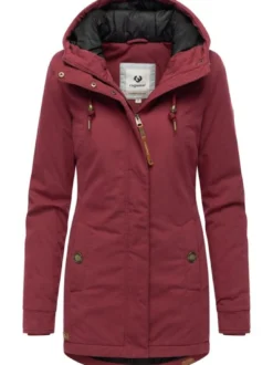 Ragwear Damen Winterjacke - Monadena Parka YOUMODO in bordeaux