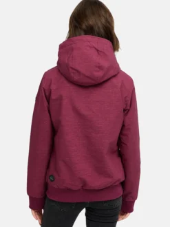 Ragwear Damen Winterjacke - Nuggie Melange in bordeaux