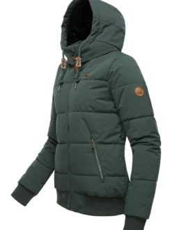 Ragwear Damen Winterjacke - Nuggys Solid in grün