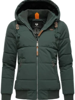 Ragwear Damen Winterjacke - Nuggys Solid in grün