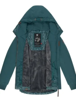 Ragwear Damen Winterjacke - YM-Danka in petrol