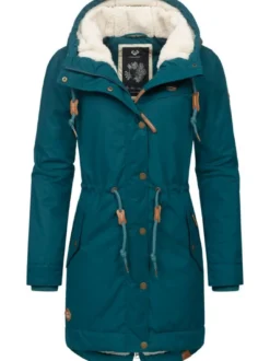 Ragwear Damen Winterjacke - YM-Canny in petrol