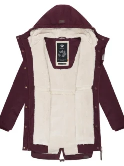 Ragwear Damen Winterjacke - YM-Canny in bordeaux