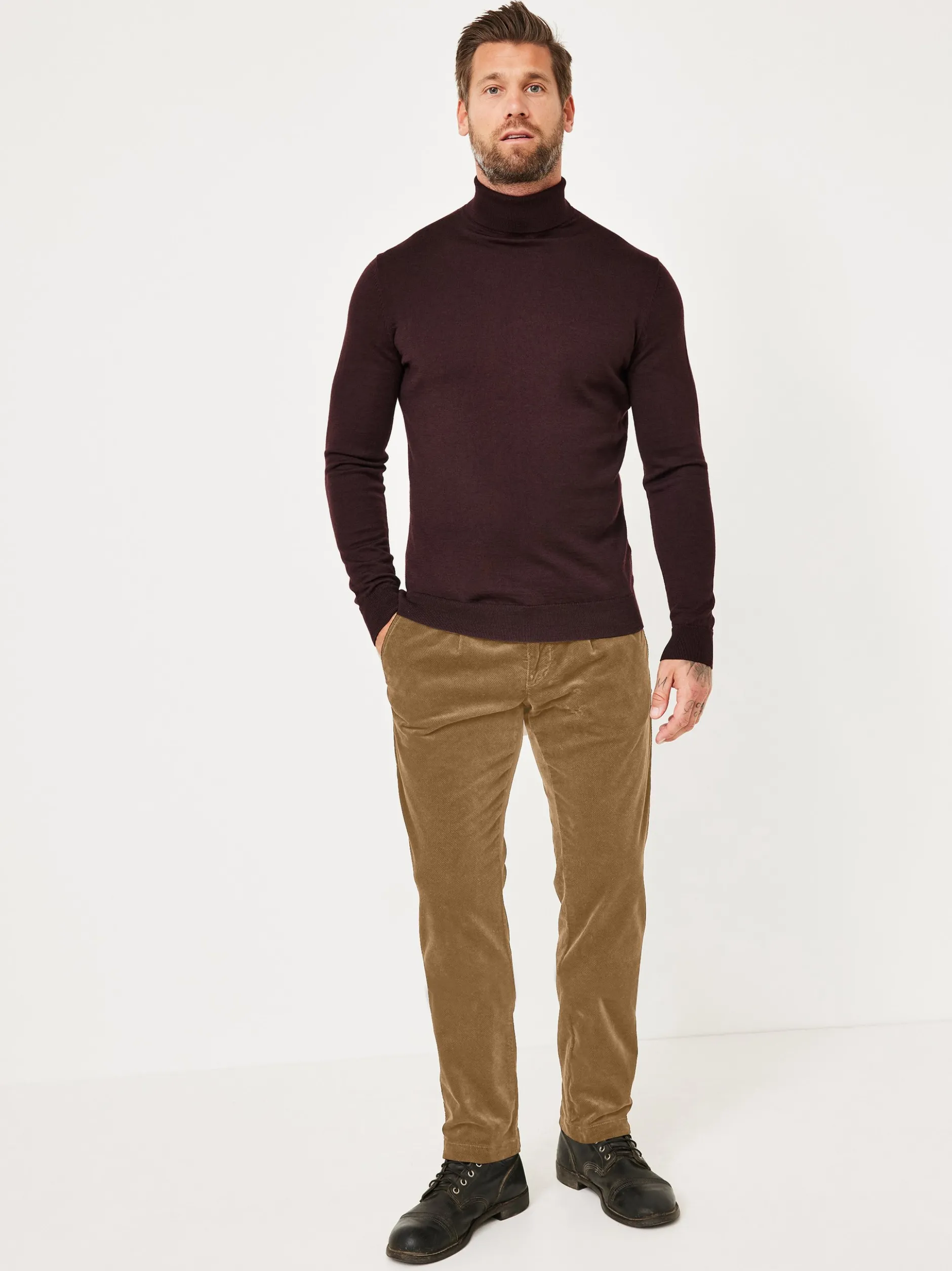 Redpoint Herren Chino - JASPER Slim Fit in beige