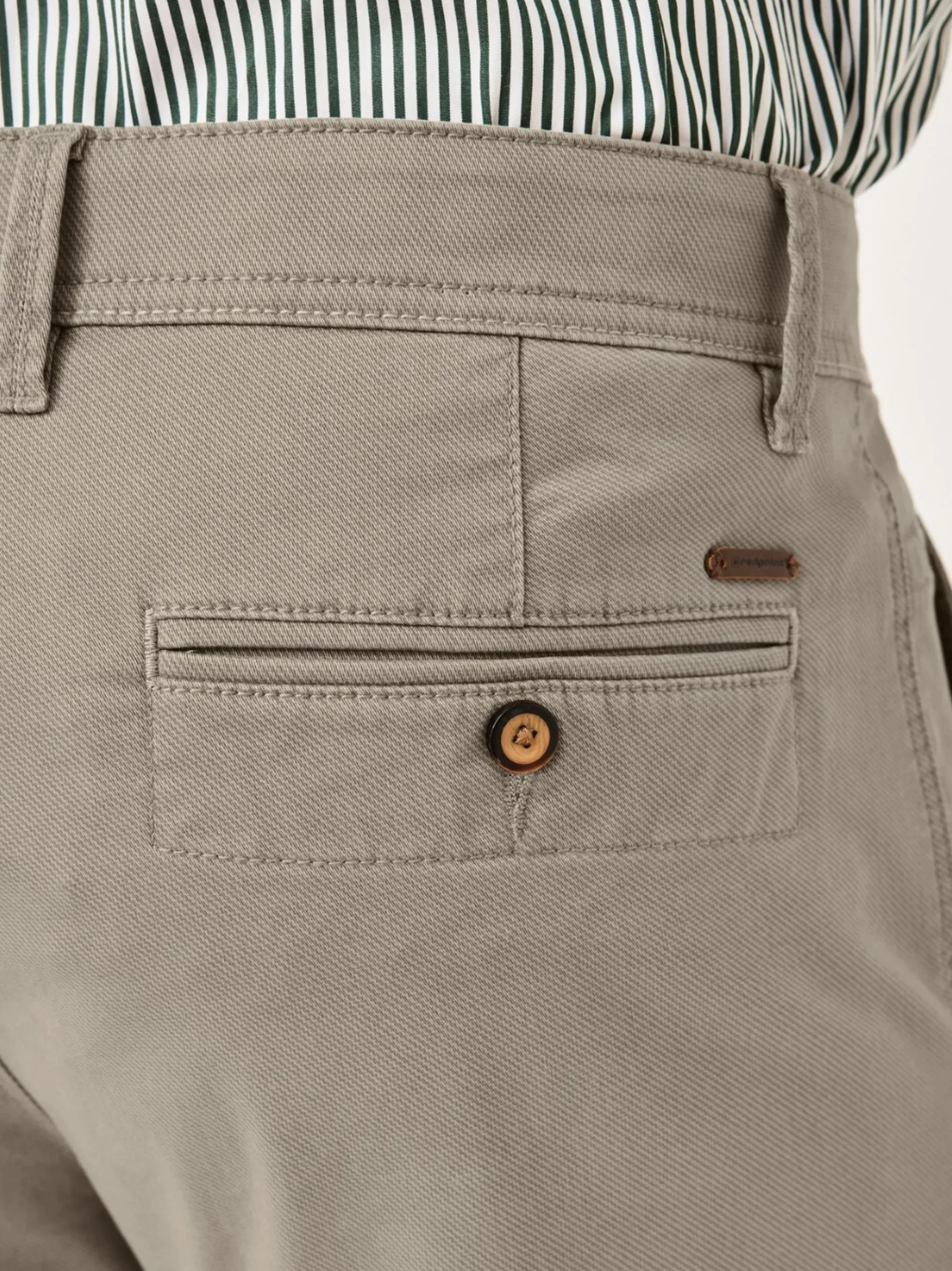 Redpoint Herren Chino - ODESSA Straight Fit in kitt