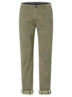 Redpoint Herren Chino - ODESSA THERMO Straight Fit in oliv