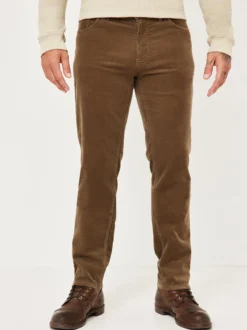 Redpoint Herren Cordhose - MILTON Straight Fit in taupe