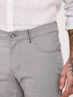 Redpoint Herren Hose - MILTON Straight Fit in hellgrau