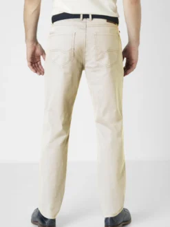 Redpoint Herren 5-Pocket Hose - MONTREAL Straight Fit in kitt