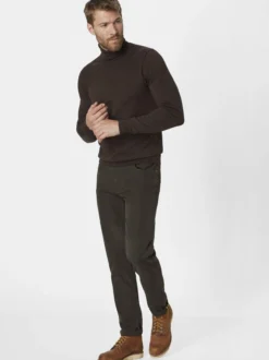 Redpoint Herren 5-Pocket Hose - MILTON Straight Fit in oliv