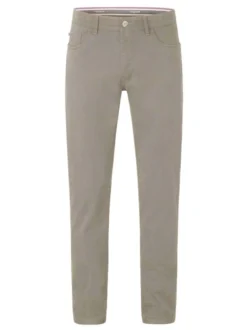 Redpoint Herren 5-Pocket Hose - MONTREAL Straight Fit in beige
