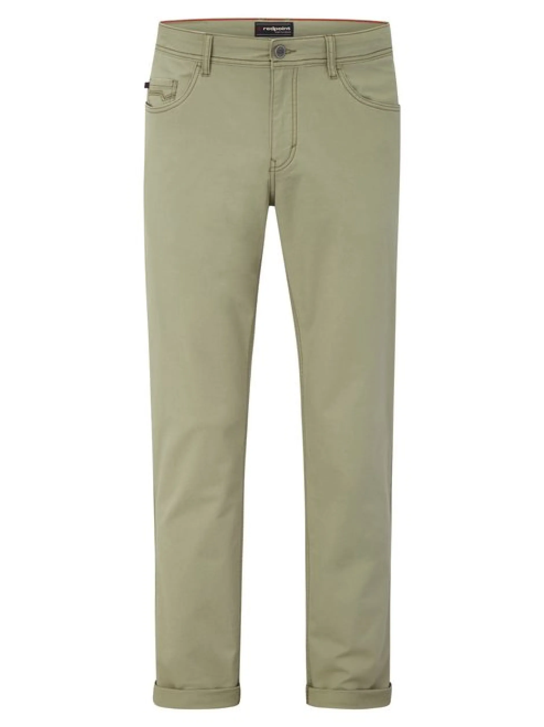 Redpoint Herren 5-Pocket Hose - MILTON Straight Fit in khaki