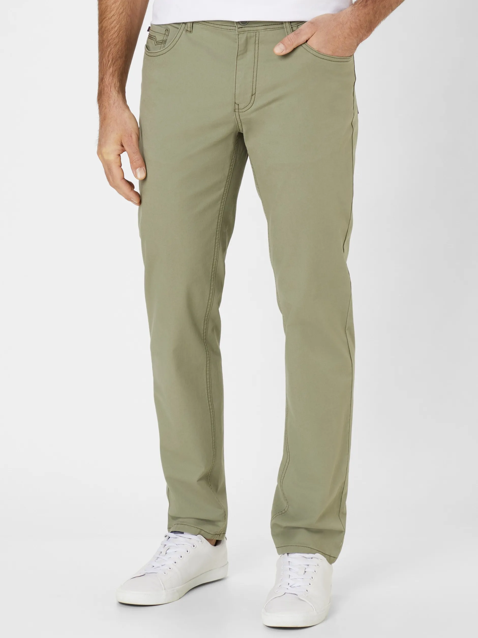 Redpoint Herren 5-Pocket Hose - MILTON Straight Fit in khaki