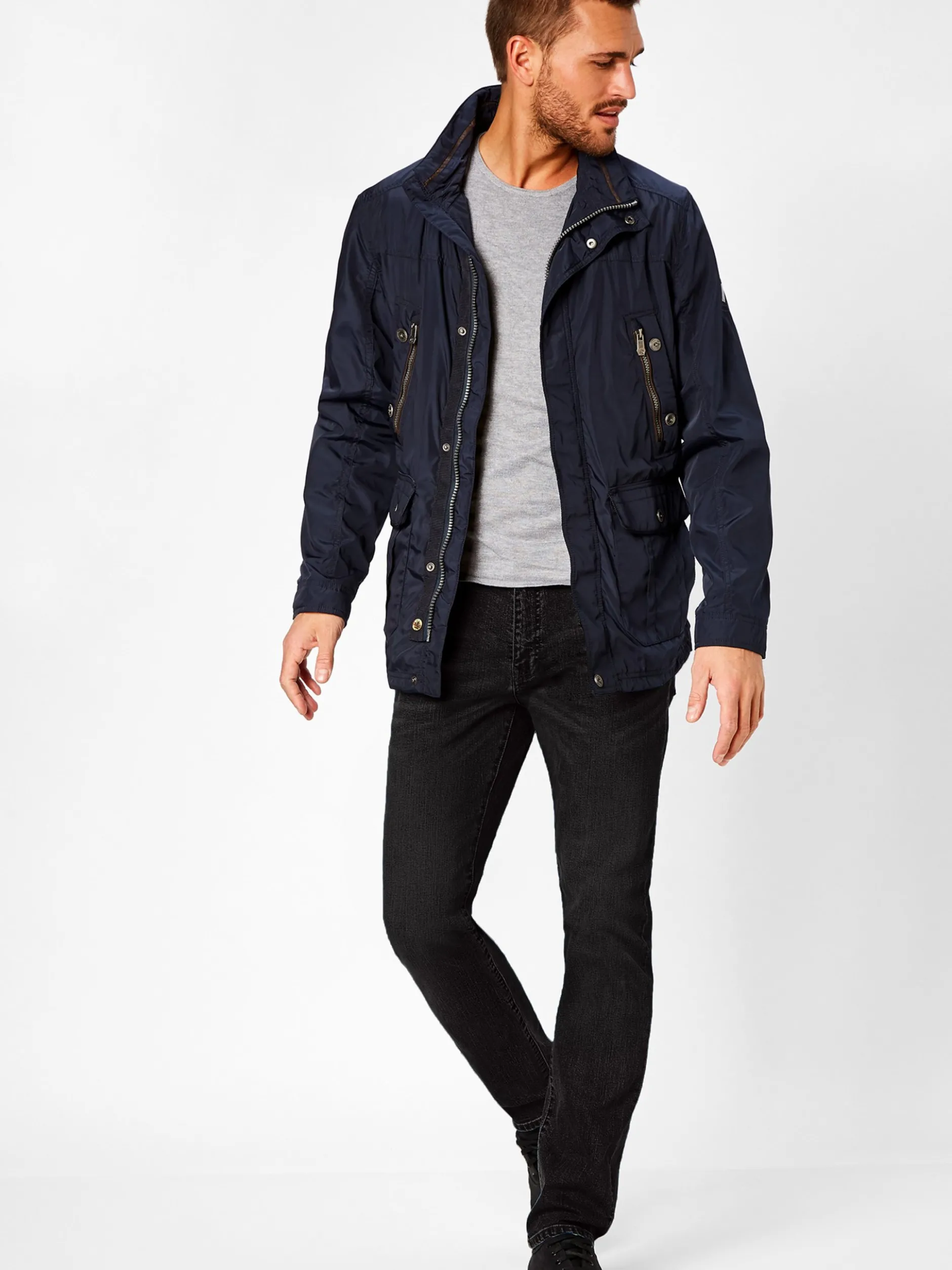 Redpoint Herren 5-Pocket Jeans - Barrie Modern-fit in schwarz
