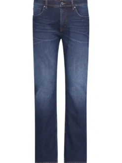 Redpoint Herren 5-Pocket Jeans - LANGLEY Straight Fit in medium stone