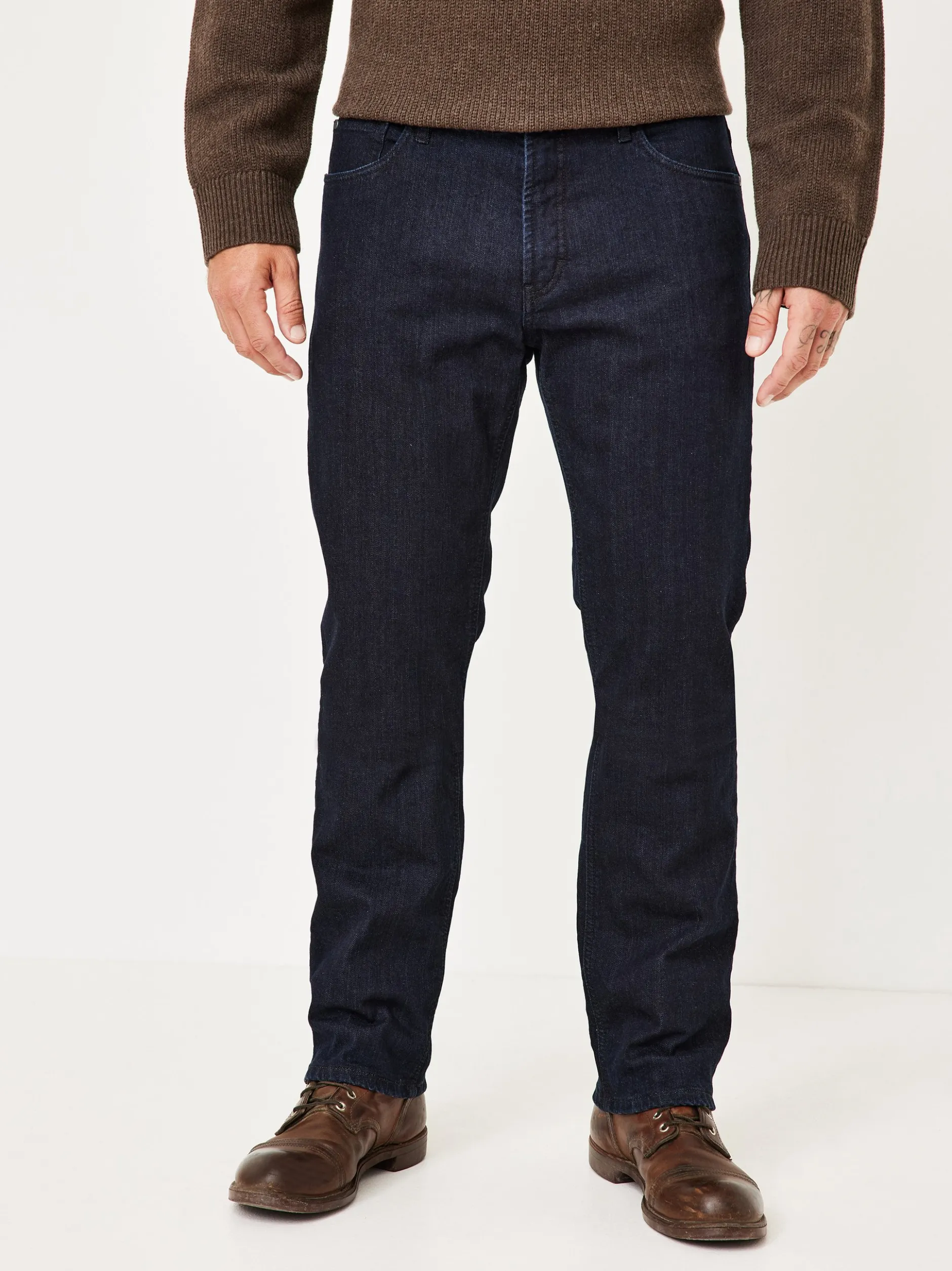 Redpoint Herren 5-Pocket Jeans - LANGLEY Straight Fit in rinsed