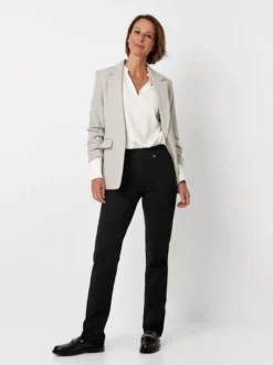 Relaxed Damen Hose - Alice Slim in schwarz - Länge: lang