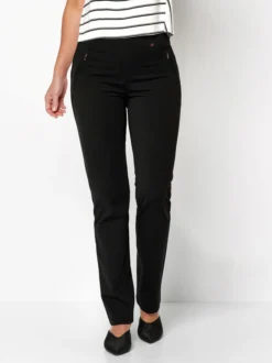 Relaxed Damen Hose - Alice Slim in schwarz - Länge: lang