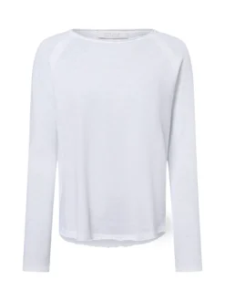Rich & Royal Damen Langarmshirt in weiß - Ärmel: langarm