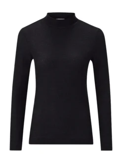 Rich & Royal Damen Langarmshirt in schwarz