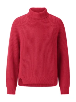Rich & Royal Damen Strickpullover mit Cashmere-Anteil in rot