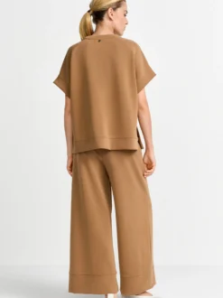 Rich & Royal Damen T-Shirt in braun - Ärmel: extra kurz