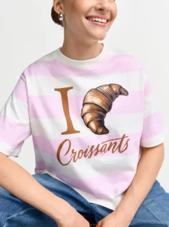 Rich & Royal Damen T-Shirt in rosa ecru - Ärmel: kurzarm