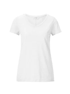 Rich & Royal Damen T-Shirt in weiß - Ärmel: extra kurz