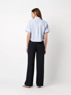 Rosner Damen Hose - Audrey Wide in blau - Länge: lang