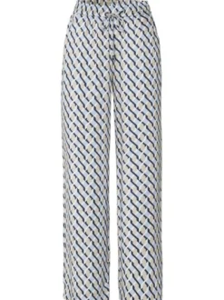 Rosner Damen Hose - Mara Palazzo in blau beige