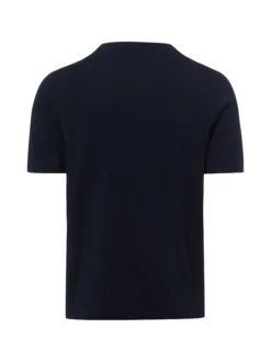 Roy Robson Herren Kurzarm-Feinstrickpullover in marine
